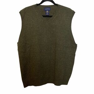 Club Room By Charter Club 100% Lambswool Vest Sz.L